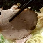 いち井 - 【2018.12.8(土)】焼きあご塩(並盛・150g)850円＋海老ワンタン200円＋焼き海苔と味玉150円のチャーシュー