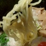 いち井 - 【2018.12.8(土)】焼きあご塩(並盛・150g)850円＋海老ワンタン200円＋焼き海苔と味玉150円の麺