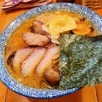 らーめん森や。 - カリフリちゃーしゅーめん・味噌・はるゆたか・カリフリ味玉増し