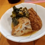 らーめん森や。 - 染野屋さんのがんもの煮もの