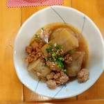 らーめん森や。 - 里いもと黒富士鶏のそぼろ煮