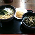 ゆで太郎 - 高菜ご飯セット＋コロッケ