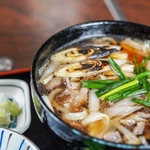 ひびき庵 - 鴨南蠻（かもなんばん）饂飩（うんどん）、蔥（ねぎ）