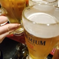 海鮮原始焼 ろば炭魚 赤羽本店 - まずはビールで乾杯♪