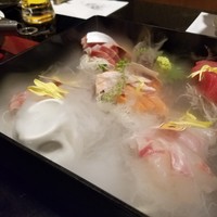 海鮮原始焼 ろば炭魚 赤羽本店 - お刺身盛り合わせ