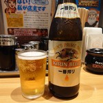 らあめん花月嵐 - 瓶ビール(580円)