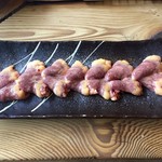ろばたやき山ろく - ハツ塩焼き