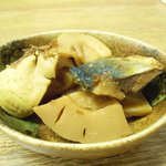 大衆酒場　一福 - 竹の子とにしんの煮物