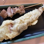 手打ちうどん 咲楽 - 牛すじ、ゲソ天