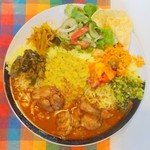 シナモンガーデン - スリランカスタイルワンプレートチキン(上から)