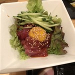 青森うまいもん居酒屋 わやわや - マグロのユッケ