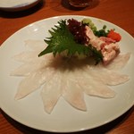 三代目網元 魚鮮水産 - カワハギ刺身