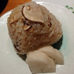 おばんざい だるま - 松茸ご飯のおにぎり