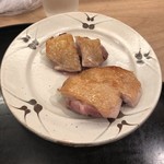 鳥つね自然洞 - コース(名古屋コーチンと比内地鶏のもも肉の塩焼)