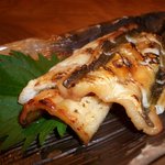 にぎにぎ一 - 「自家製　穴子の一夜干し」　焼き物も一品一品手をかけています。