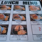 ジョージズ・バーガー - メニュー