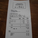 ジョージズ・バーガー - レシート