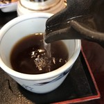 ふじや - そば湯は下の方が濁ってる。よく混ぜてからかけるべし！