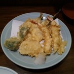 天仲 - 天ぷらB定食の天ぷら