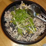 Shin Oosaka Kaisen Shokudou Ouesuto - 豚しゃぶと白菜の塩昆布サラダ