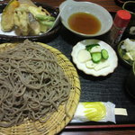 金屋蕎麦屋 - 大盛りそば天ぷら付き(1,300円)