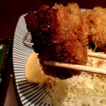 とんかつ檍 - カキフライ　リフト！