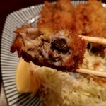 とんかつ檍 - カキフライ　リフト！