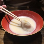 御料理 光安 - 蕎麦がきの蕩け方が半端ない。女房は上機嫌。(^-^)