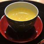 御料理 光安 - みかんの葛湯。葛って奥深くいいですね。