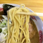 らーめん 萬亀 - ブレンド塩　麺アップ