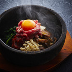 Japanese black beef stone grilled bibimbap