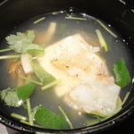 銀座 座屋 - イセエビのキノコ汁