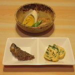 魚心 - 二人分のお通し