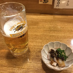 居酒屋山さん - ビールとお通し