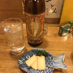 居酒屋山さん - クリームチーズ味噌漬けと虎斑霧島