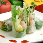 Korean style spring rolls