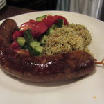 アヒルストア - 自家製羊ソーセージとクスクスのサラダ