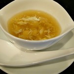 旬彩 - 玉子スープの器もオシャレ