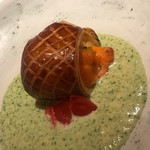 レストラン ナンペイダイ - サーモンのパイ包み　ブロッコリーソース