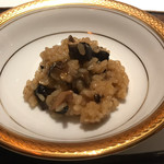 レストラン ナンペイダイ - トランペット茸など６種の茸のリゾット