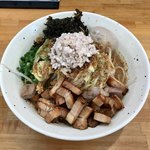 麺屋 しん蔵 - 魚介まぜそば  850円 (麺 野菜少なめ ニンニクなし)