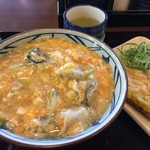 Marugame Seimen - 牡蠣づくし玉子あんかけ 並 670円
                        生姜をたくさん入れて〜暖まる。