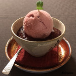 御料理 寺沢 - 山葡萄のシャーベット