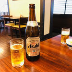 浜田屋 - まずは瓶ビールで乾杯！