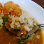 ＣｏＣｏ壱番屋 - 刻んだカリフラワーにカレーをかけて♪