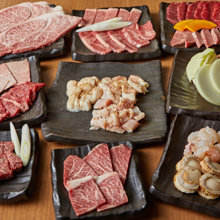 A variety of exquisite homemade dishes, mainly using carefully selected Japanese beef