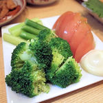 須賀乃湯 - ブロッコリー＆トマト＆アスパラ