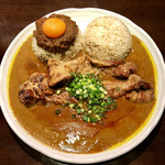 吉田カレー  - ミックス大・ルー増量・豚・キーマ