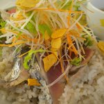 ミートミート - かつおの叩き風サラダ仕立て　アップ