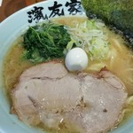 横浜家系ラーメン 濱友家 - 豚骨醤油ランチライスセット700円